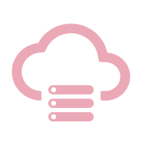 Cloud rosa ikon