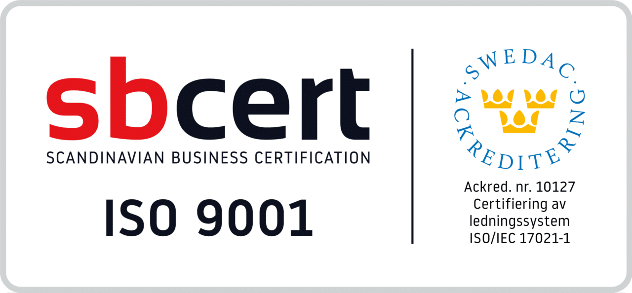 ISO 9001 certifiering